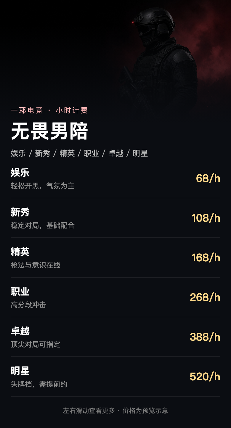 无畏男陪